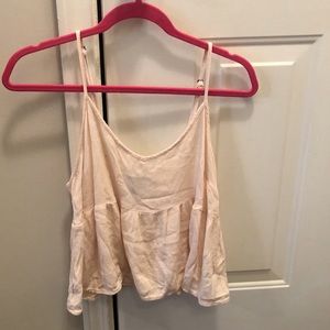 Forever 21 medium blush crop top adjustable straps